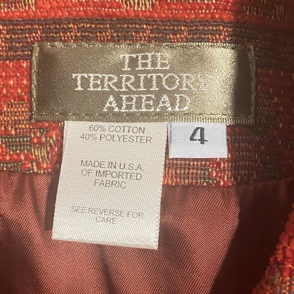 The Territory Ahead Red Zip up Vest - Size 4 - Picture 8 of 12